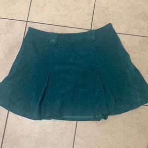 Modcloth Teal Corduroy Skirt